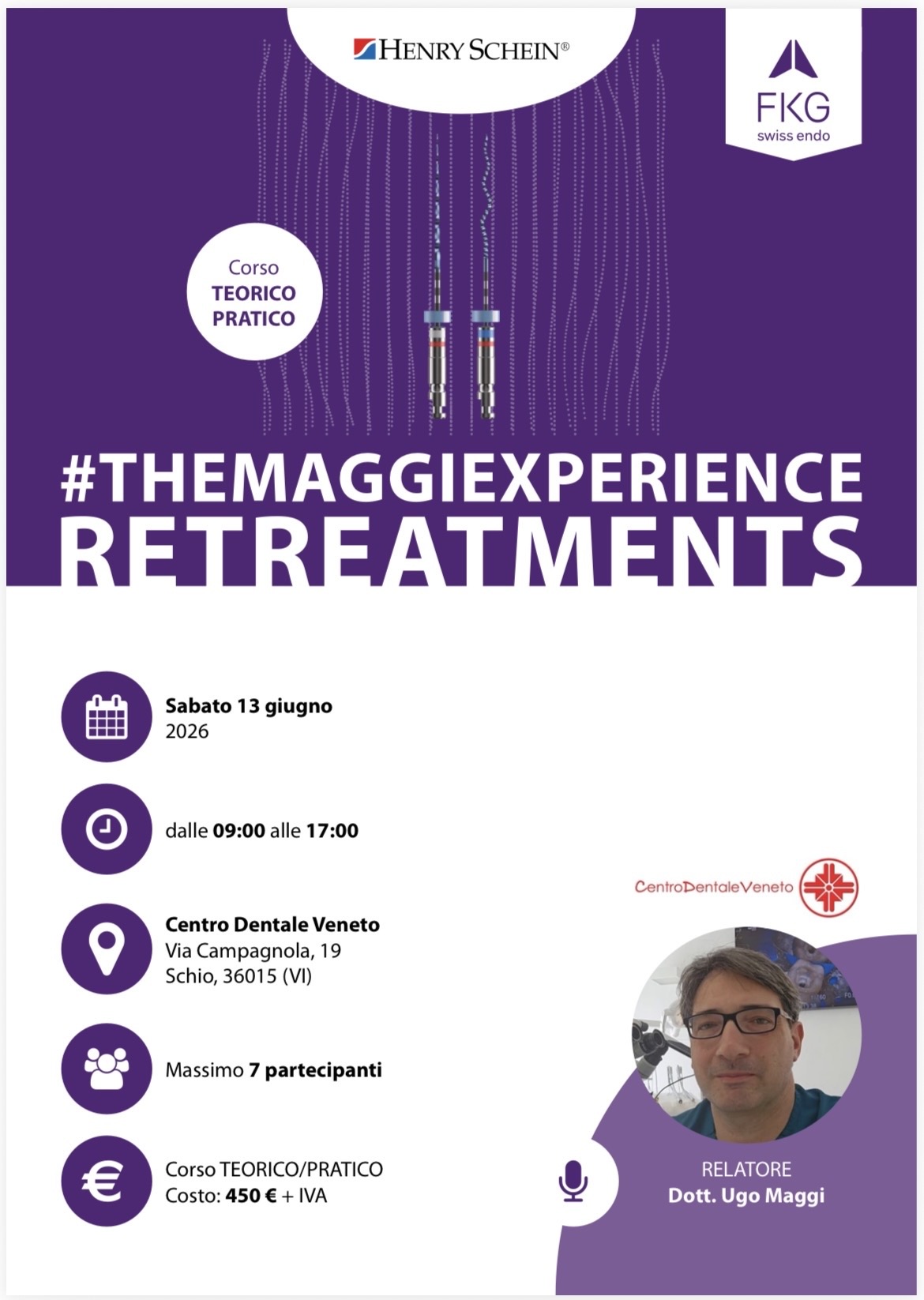 CORSO DI ENDODONZIA: THE MAGGI EXPERIENCE RETREATMENTS